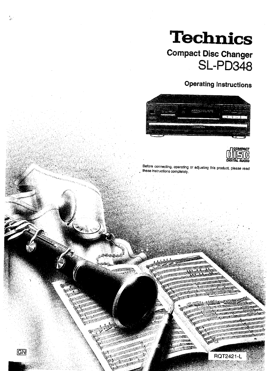 Panasonic SL-PD1348 User Manual | 16 pages