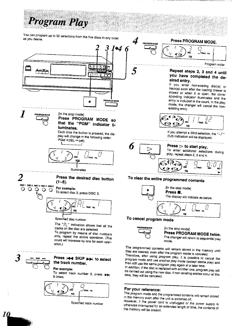 Panasonic SL-PD1348 User Manual | Page 10 / 16