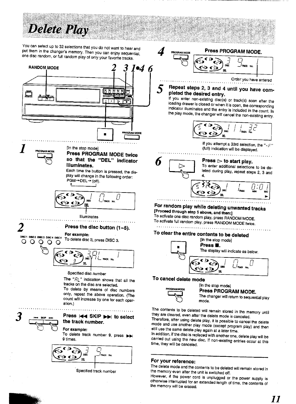 N /7, R\ i | Panasonic SL-PD1348 User Manual | Page 11 / 16