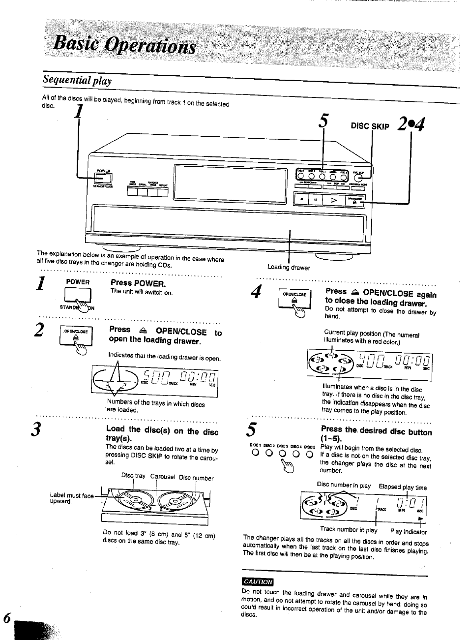 Sequential play | Panasonic SL-PD1348 User Manual | Page 6 / 16