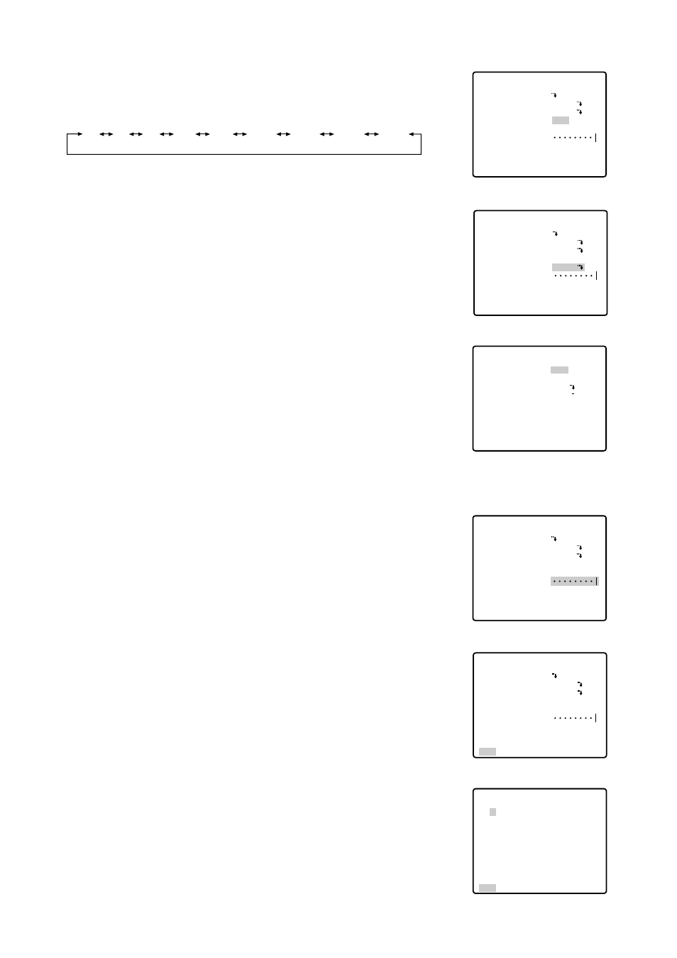 Dwell time (dwell time), Scene file setting (scene file), Preset speed setting (preset speed) | To return to the preset number set menu, To return to the setup menu | Panasonic WV-CS564 User Manual | Page 20 / 52