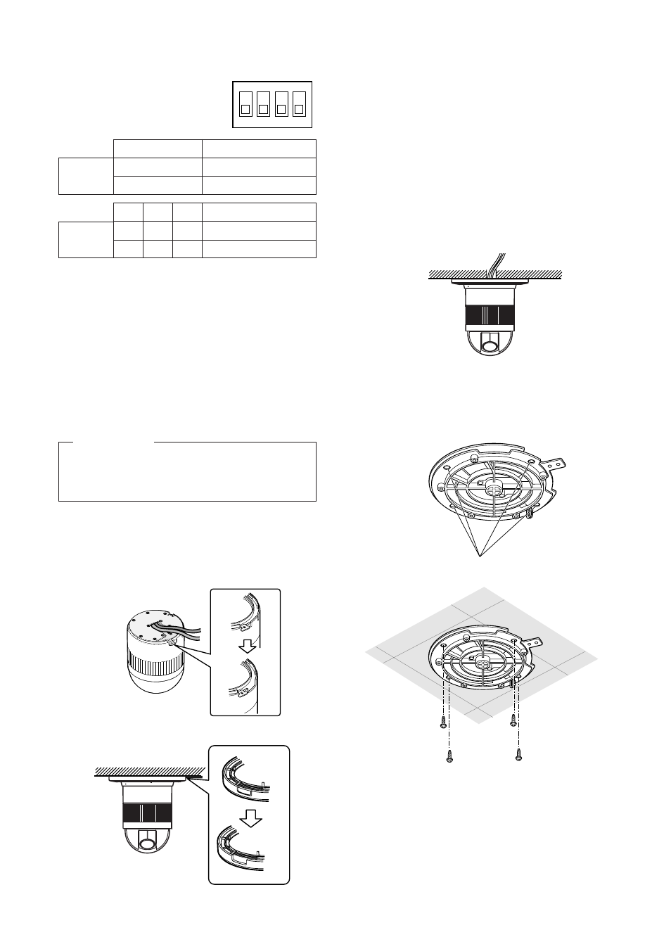 Rs485 setting, Assemble the camera | Panasonic WV-CS564 User Manual | Page 44 / 52