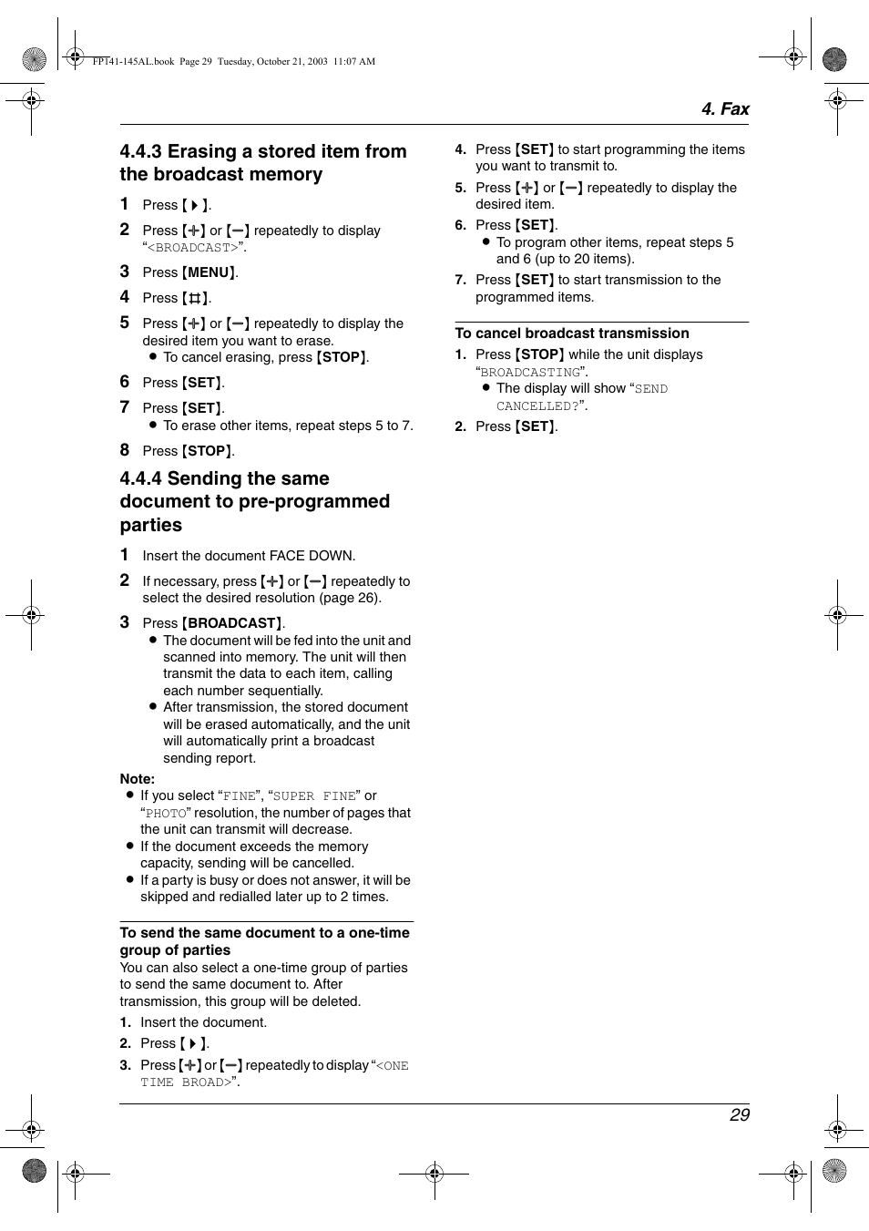 Panasonic KX-FP145AL User Manual | Page 31 / 74