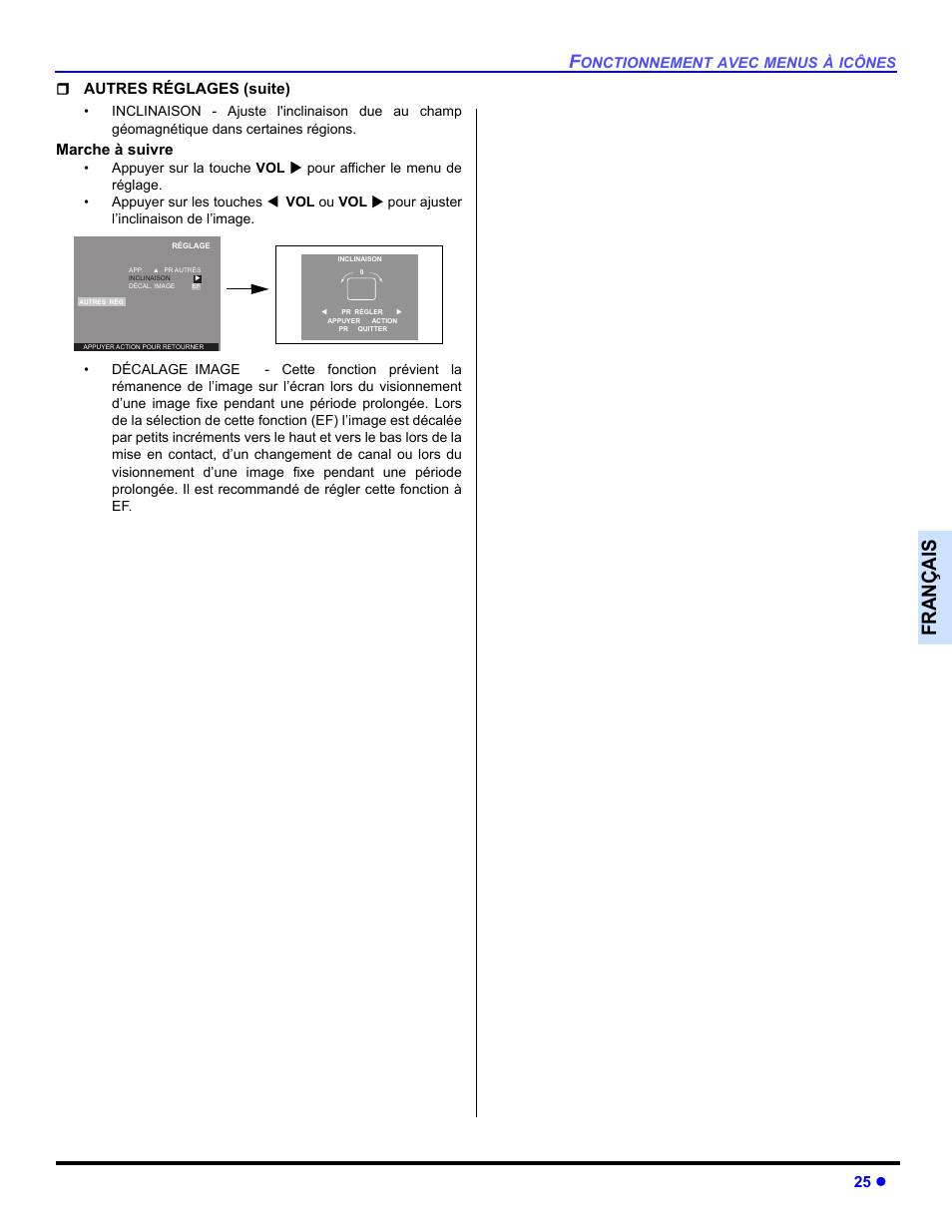 Françai s | Panasonic CT-30WC14 User Manual | Page 87 / 96