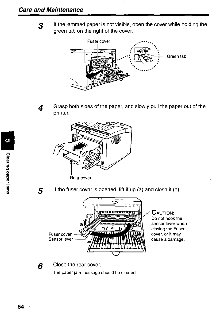 Care and maintenance | Panasonic KX-P7510 User Manual | Page 54 / 68
