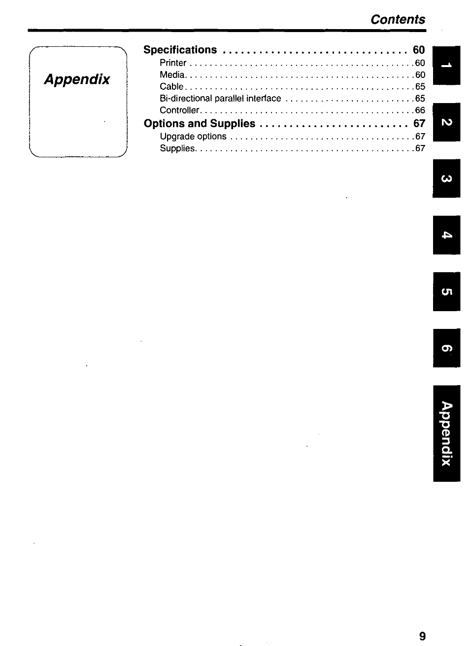Appendix | Panasonic KX-P7510 User Manual | Page 9 / 68