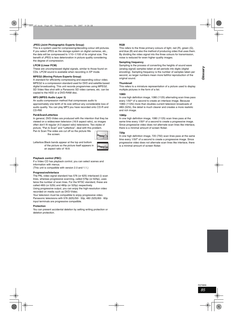 Panasonic MR-EH57 EN User Manual | Page 85 / 88