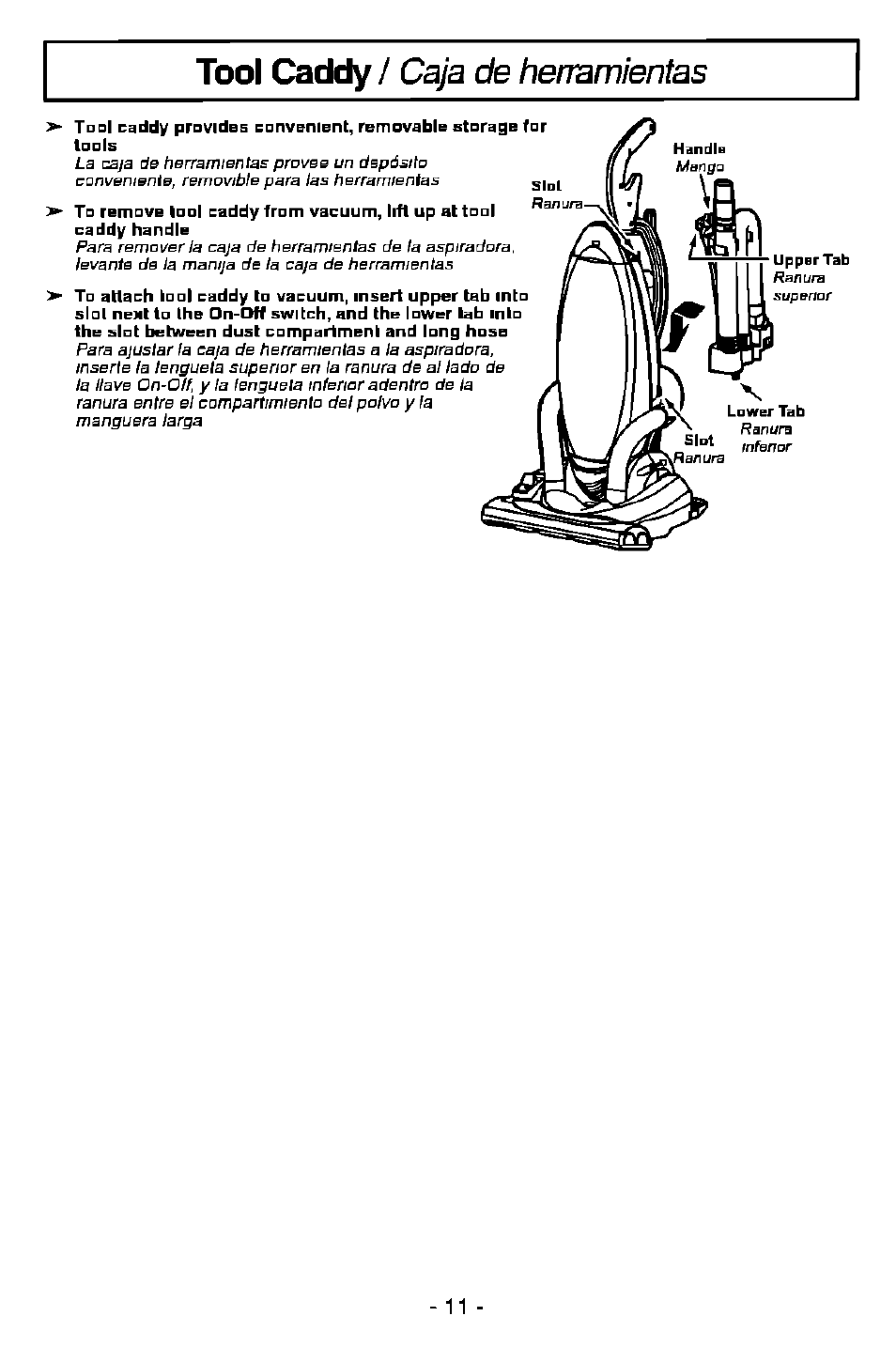 Panasonic ASPIRADORA MC-V7505 User Manual | Page 11 / 28