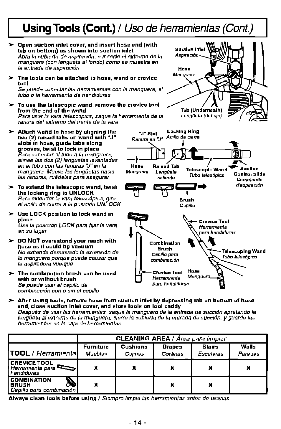 I;iìì3 j¡£trzz, Tool | Panasonic ASPIRADORA MC-V7505 User Manual | Page 14 / 28
