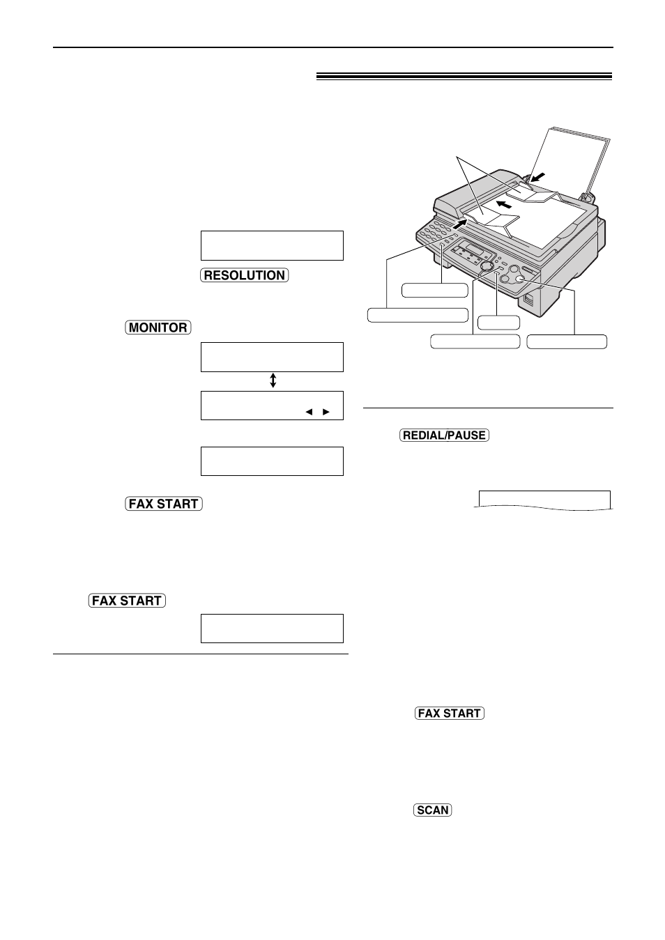 Sending faxes, Sending a fax manually, Using the auto document feeder | Panasonic KX-FLB751 User Manual | Page 30 / 84