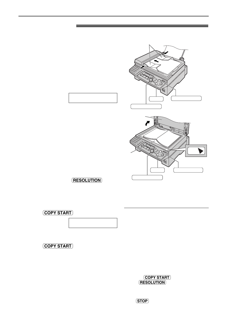 Copy, Copying, Making a copy | Panasonic KX-FLB751 User Manual | Page 45 / 84