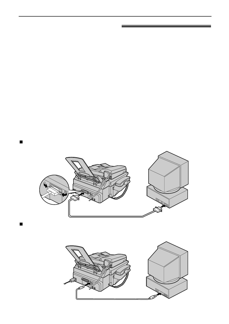 Multi-function station software, Setup (pc), Connecting to a computer | Panasonic KX-FLB751 User Manual | Page 47 / 84
