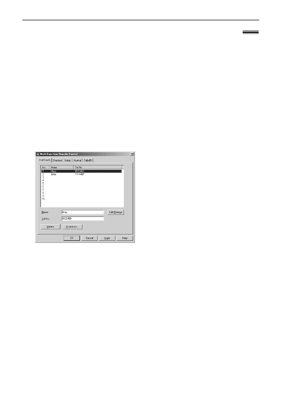Remote control (pc), Operating the fax machine from your computer | Panasonic KX-FLB751 User Manual | Page 54 / 84