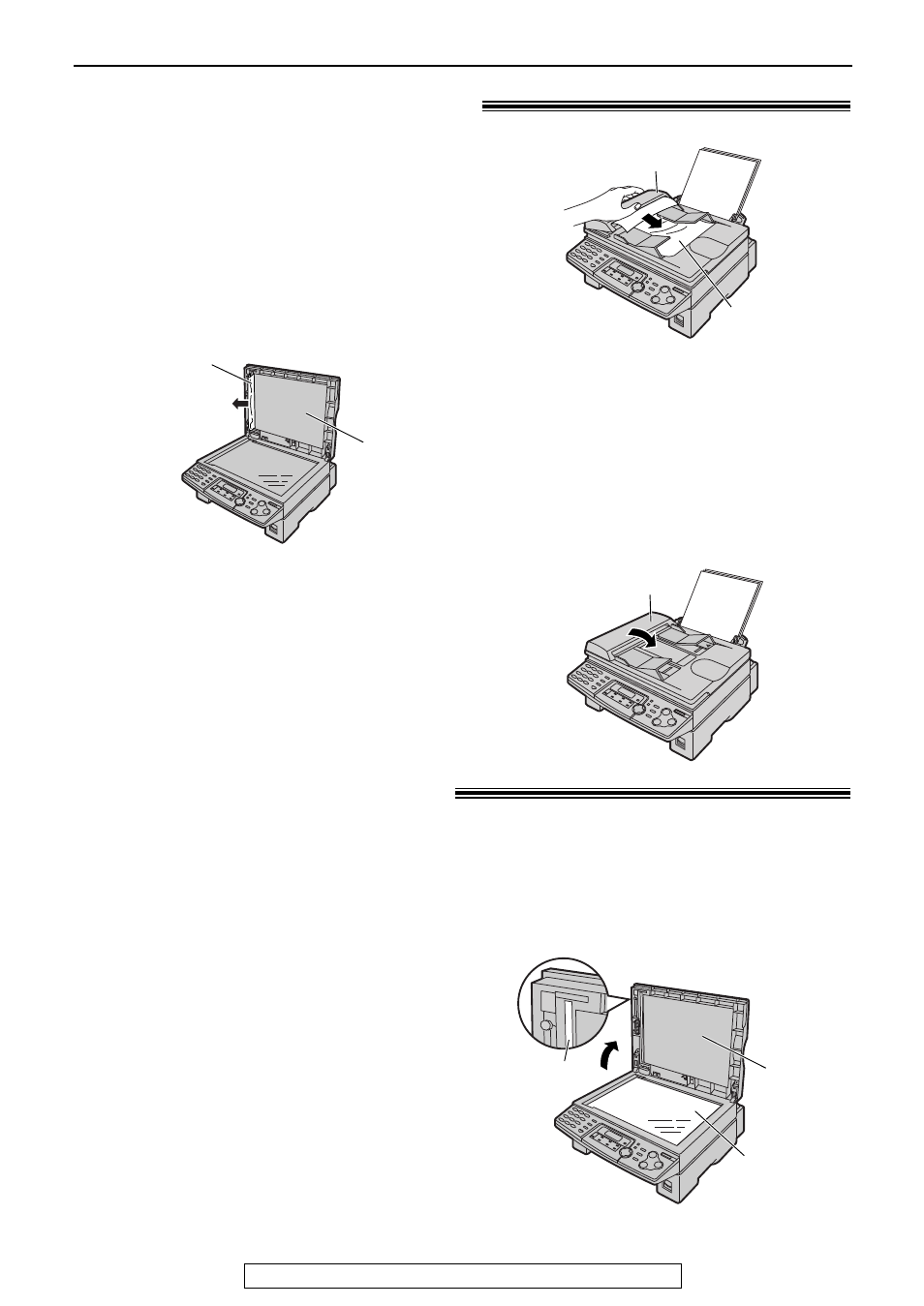 Cleaning, Jams / cleaning, Document jams - sending | White plate and glasses | Panasonic KX-FLB751 User Manual | Page 72 / 84