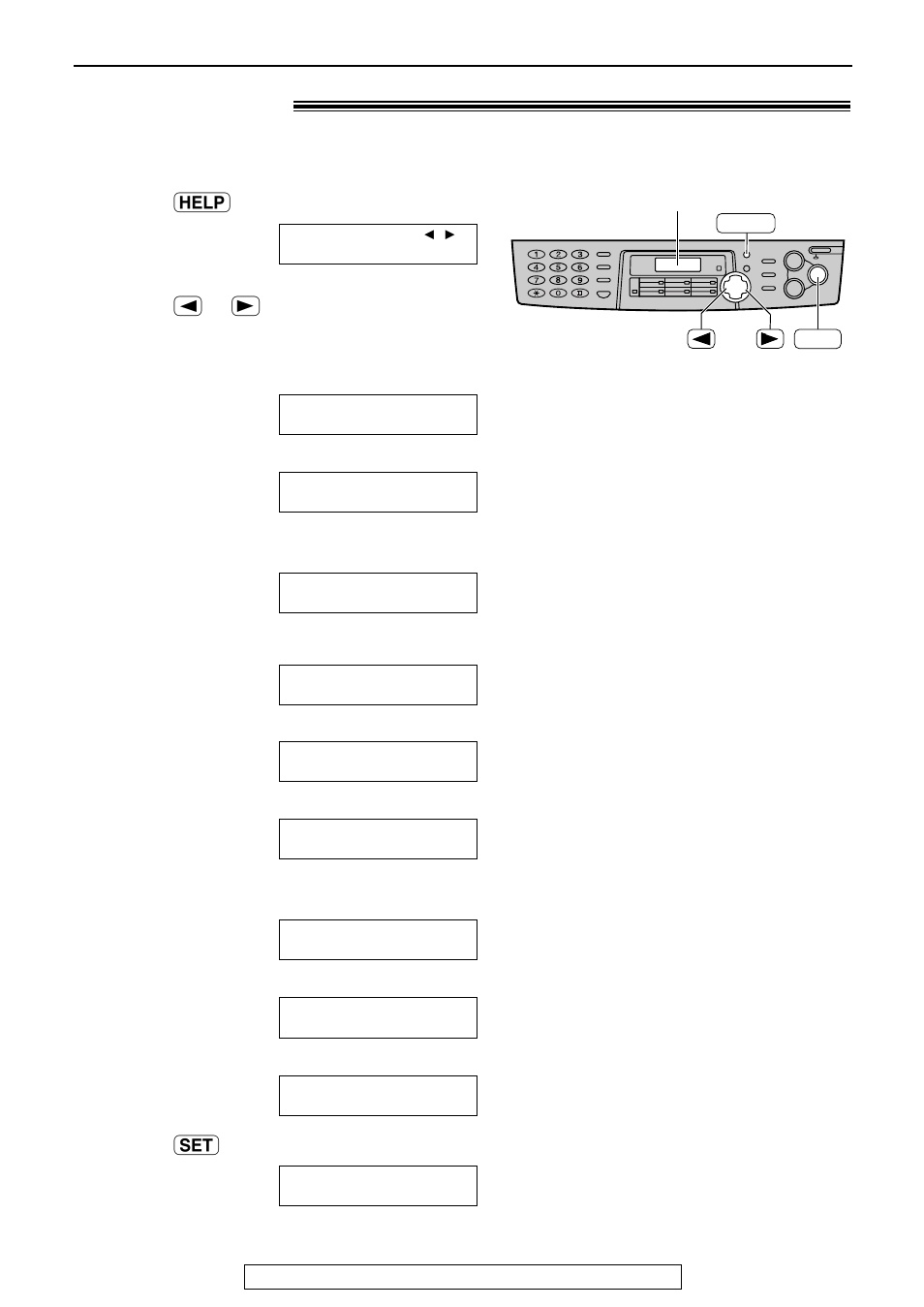 Help button, Help function | Panasonic KX-FLB751 User Manual | Page 8 / 84
