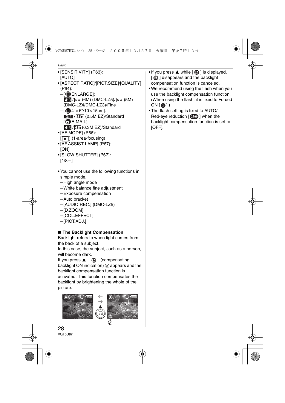 Panasonic DMC-LZ5 User Manual | Page 28 / 112