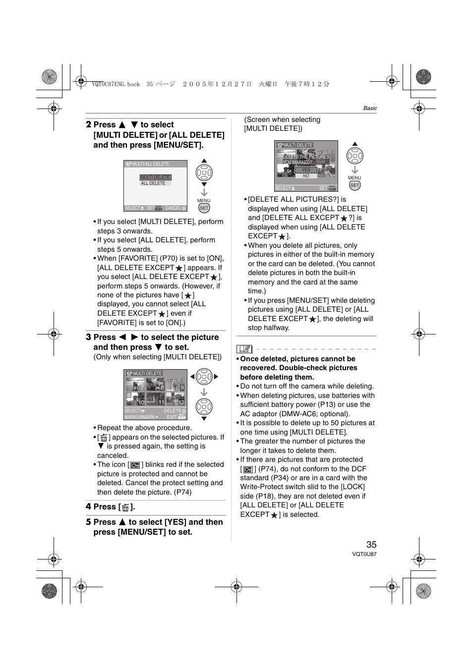 Panasonic DMC-LZ5 User Manual | Page 35 / 112