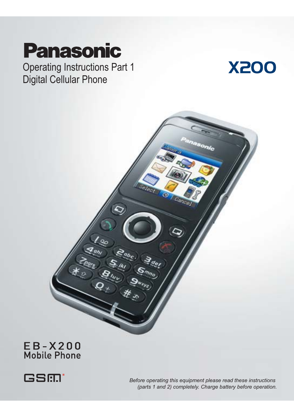 Panasonic EB-X200 User Manual | 96 pages