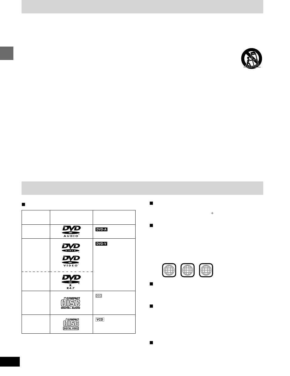 Important safety instructions, Disc information | Panasonic SC-DM3  EN User Manual | Page 4 / 36