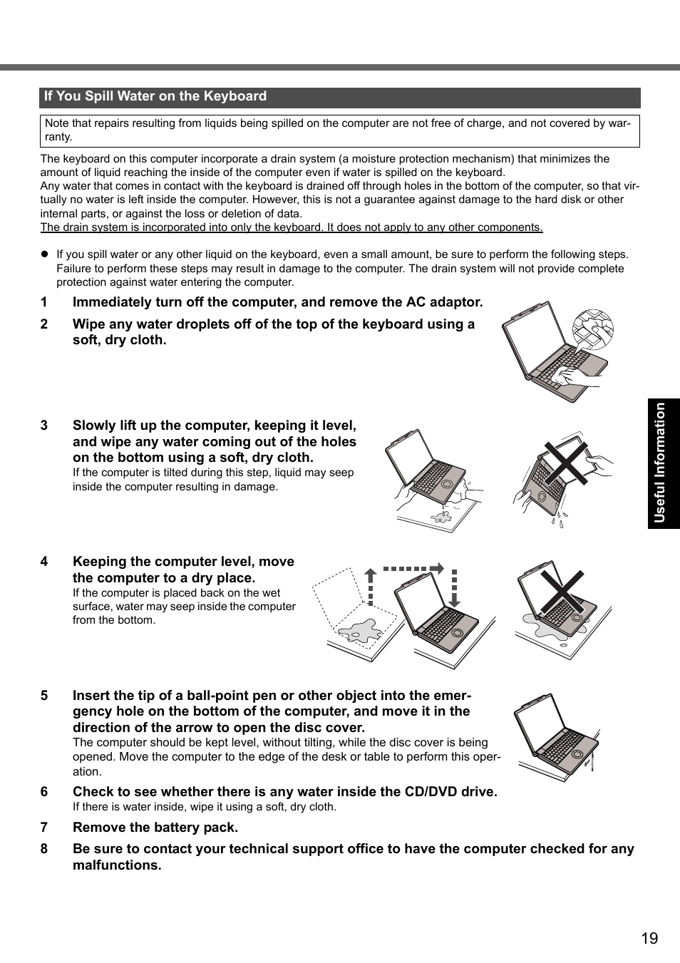 Panasonic CF-Y7 User Manual | Page 19 / 44