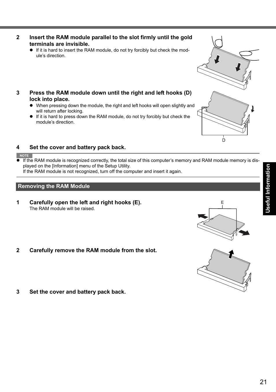 Panasonic CF-Y7 User Manual | Page 21 / 44