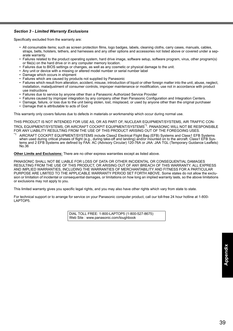 Panasonic CF-Y7 User Manual | Page 39 / 44