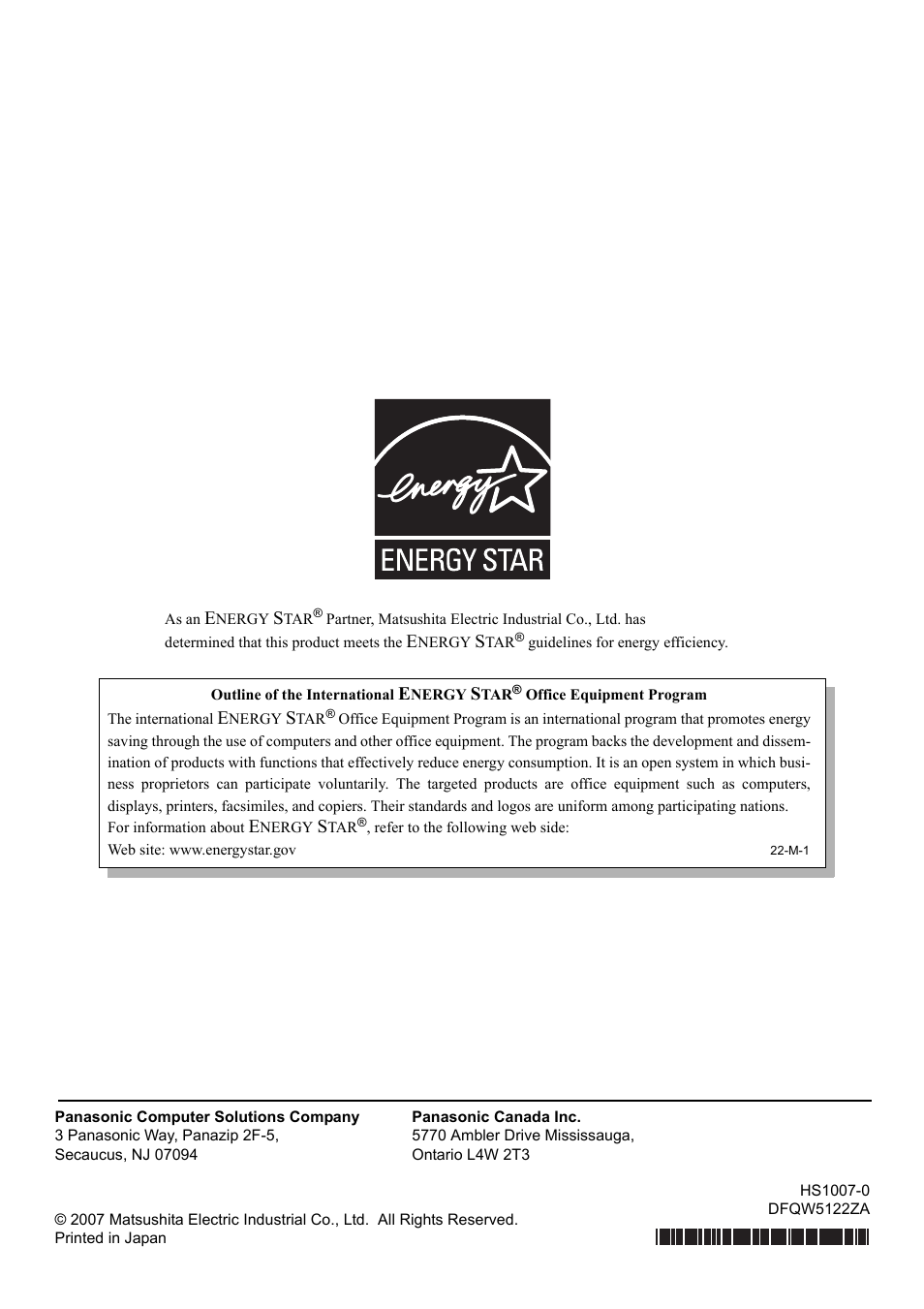 Panasonic CF-Y7 User Manual | Page 44 / 44