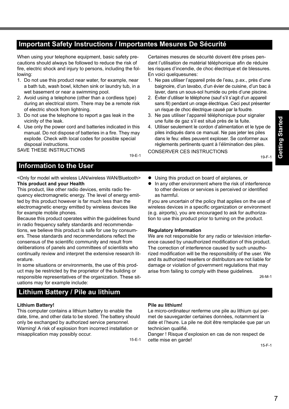 Panasonic CF-Y7 User Manual | Page 7 / 44