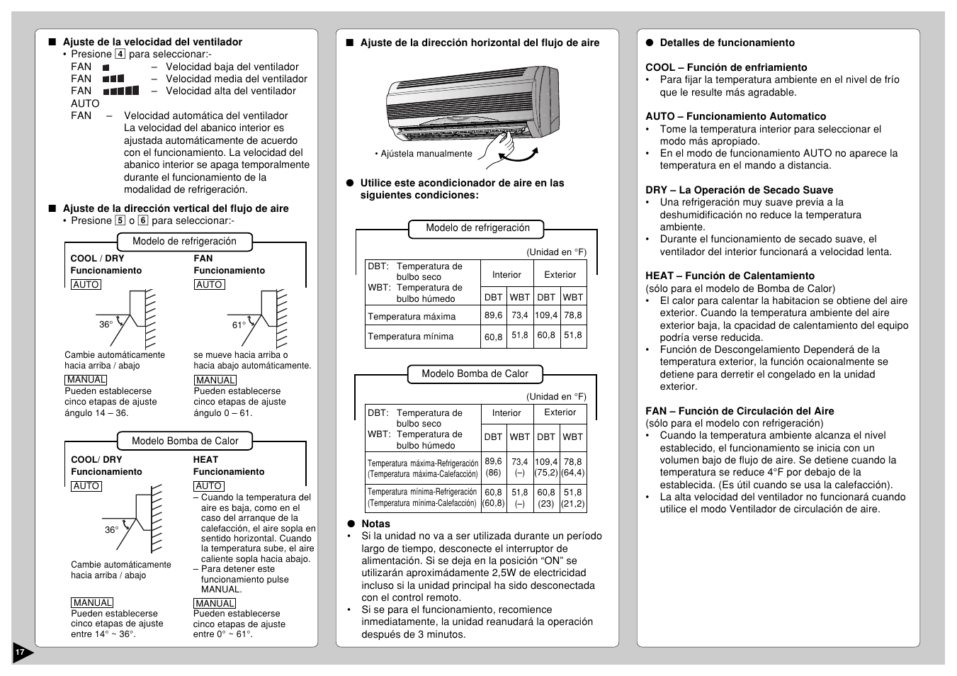 Power | Panasonic CS-A12CKPG User Manual | Page 18 / 24