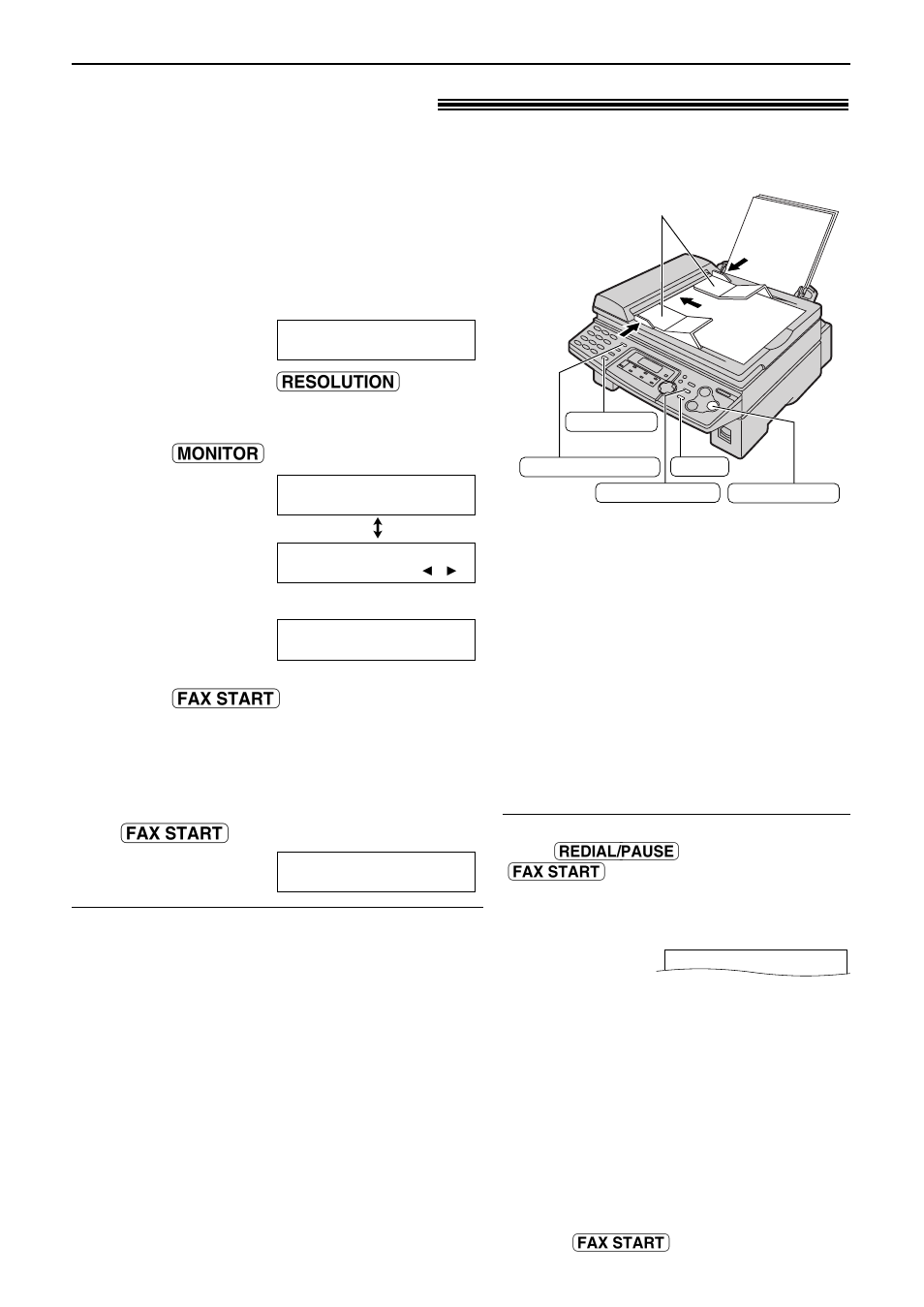 Sending faxes, Sending a fax manually, Using the auto document feeder | Panasonic KX-FLB756AL User Manual | Page 34 / 88