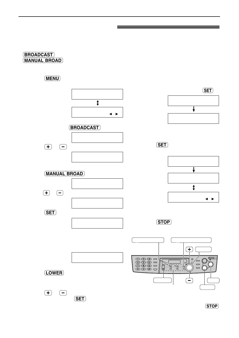 Sending faxes, Broadcast transmission | Panasonic KX-FLB756AL User Manual | Page 38 / 88