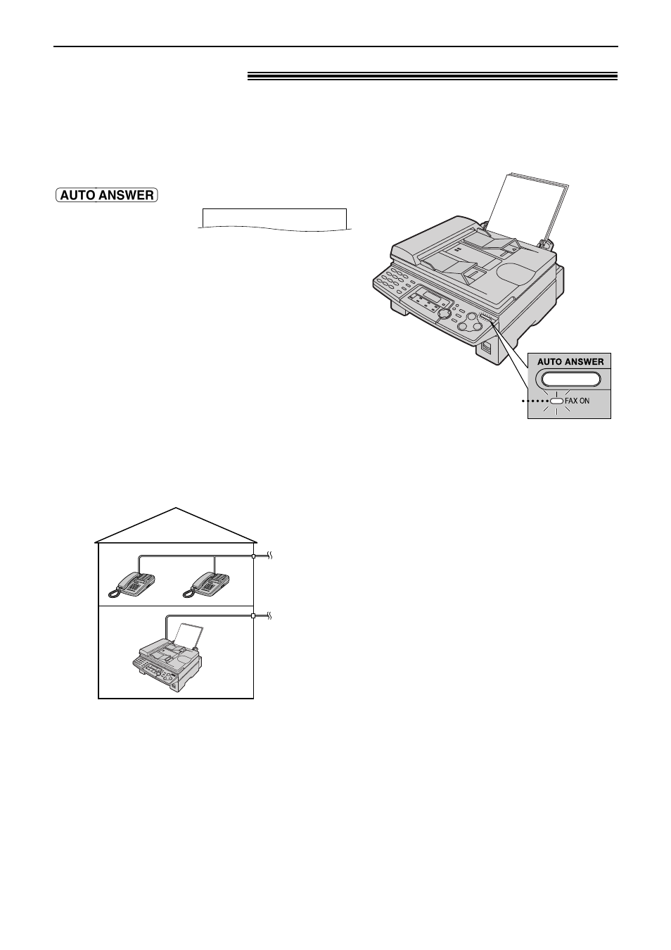 Receiving faxes, Fax only mode ! (all calls are received as faxes), Activating fax only mode | Panasonic KX-FLB756AL User Manual | Page 45 / 88