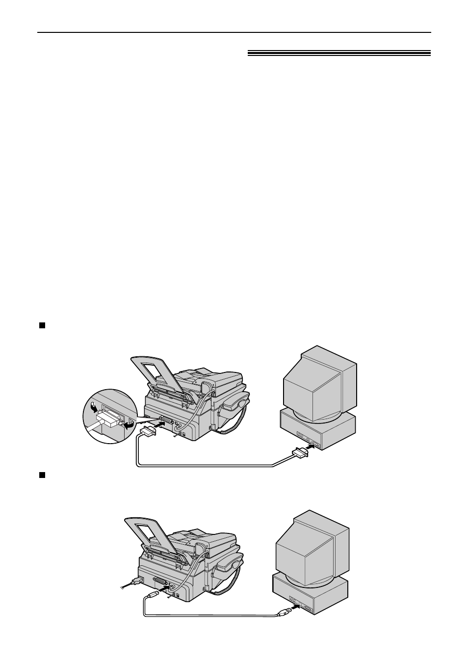 Setup (pc), Connecting to a computer | Panasonic KX-FLB756AL User Manual | Page 51 / 88