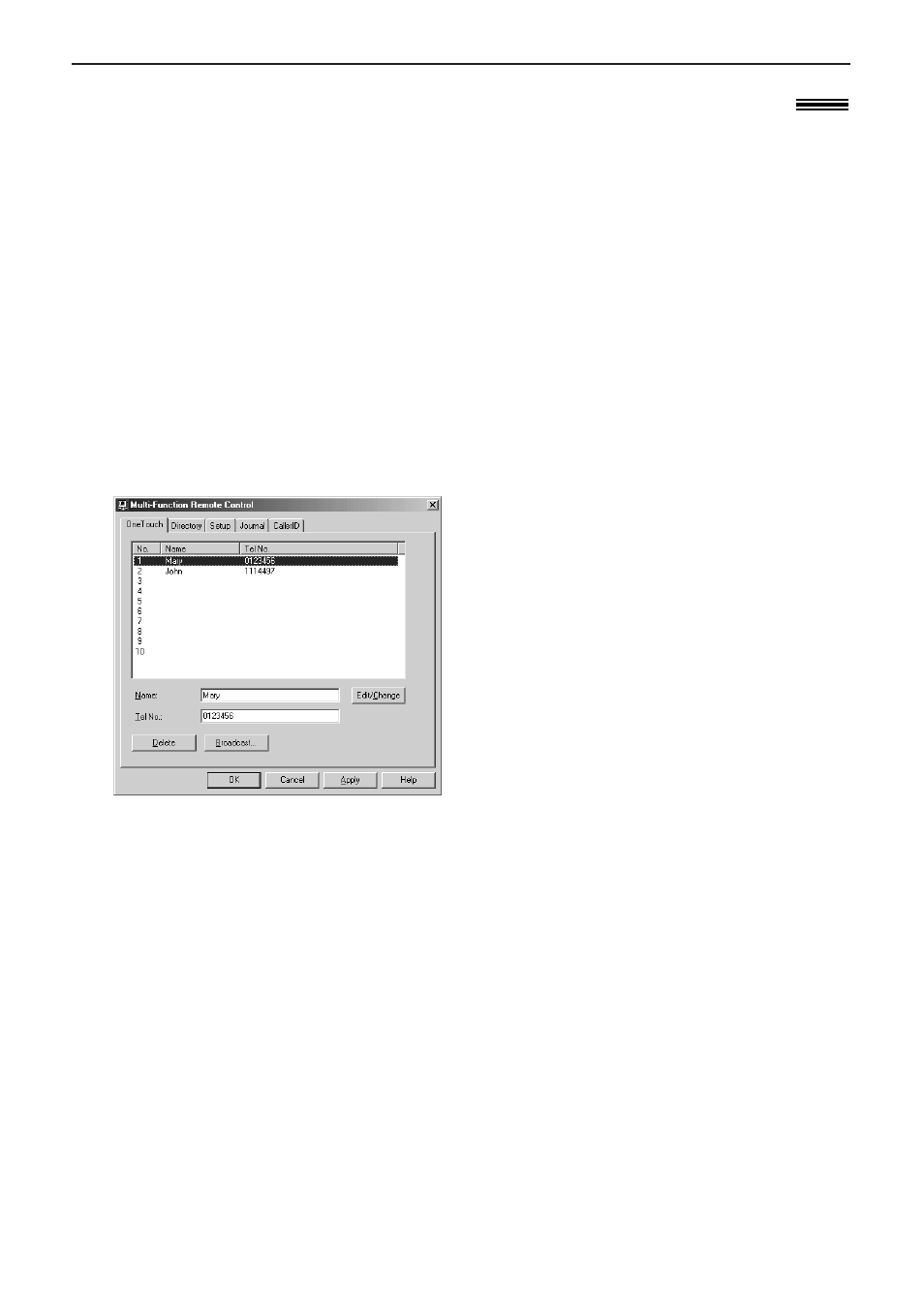 Remote control (pc), Operating the fax machine from your computer | Panasonic KX-FLB756AL User Manual | Page 58 / 88