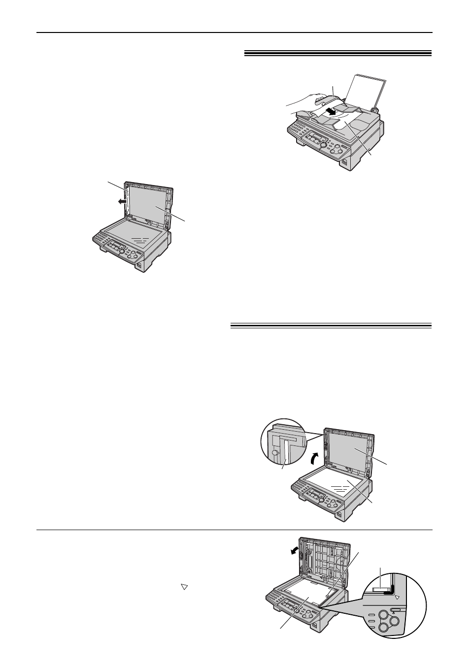 Jams / cleaning, Document jams - sending, White plate and glasses | White plate and scanner glass | Panasonic KX-FLB756AL User Manual | Page 78 / 88