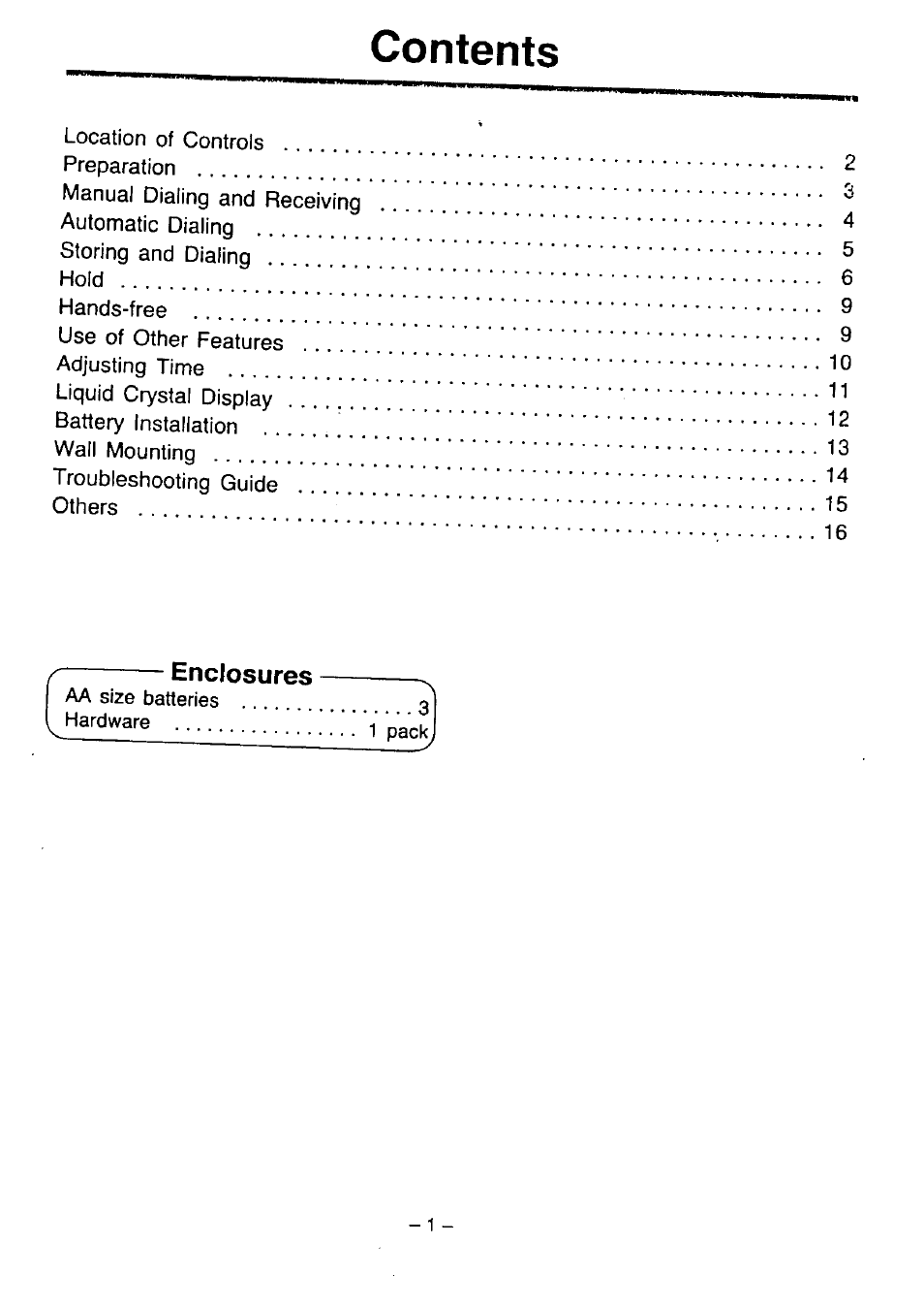 Panasonic KX-T2365A User Manual | Page 2 / 17