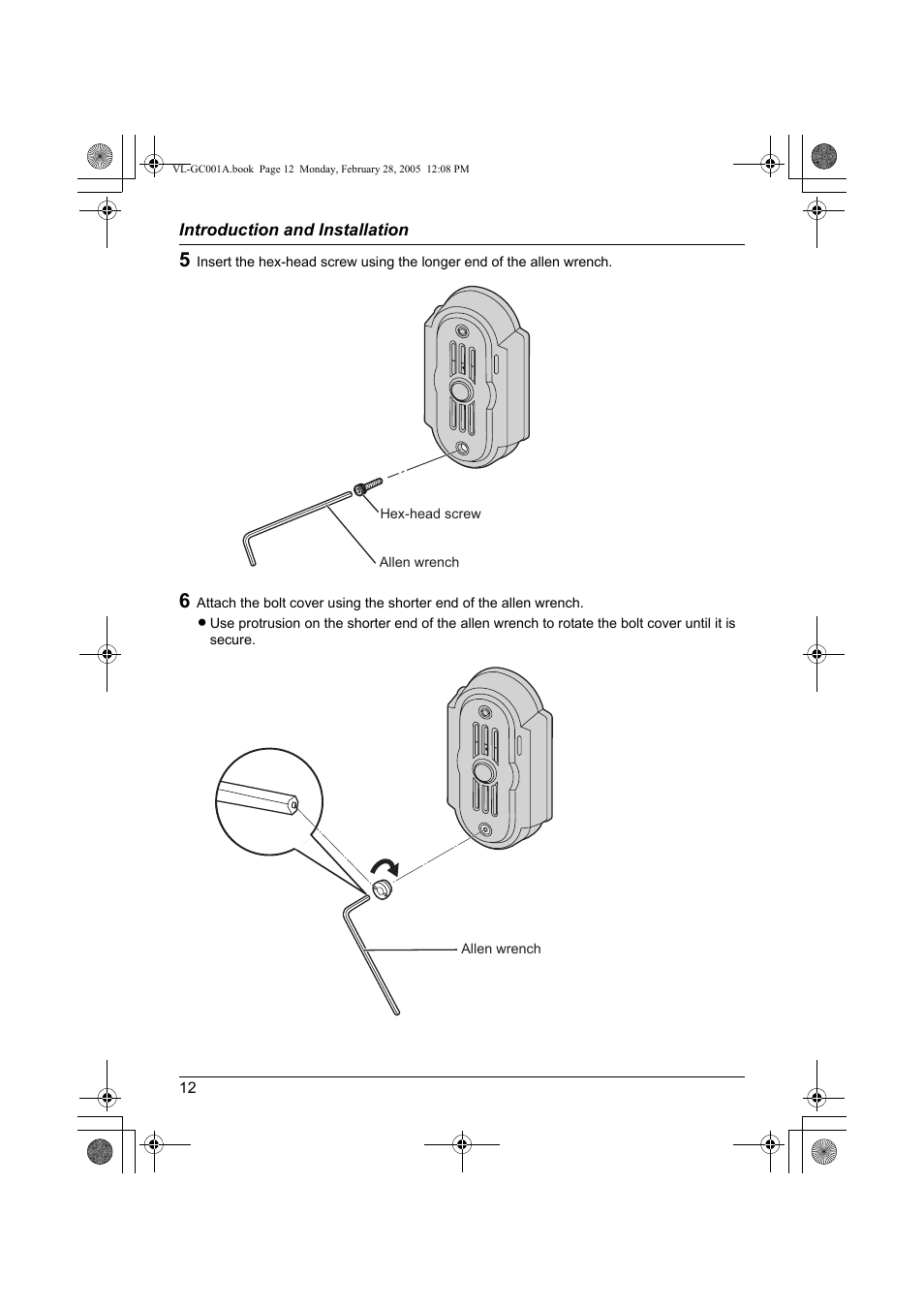 Panasonic VL-GC001A User Manual | Page 12 / 16