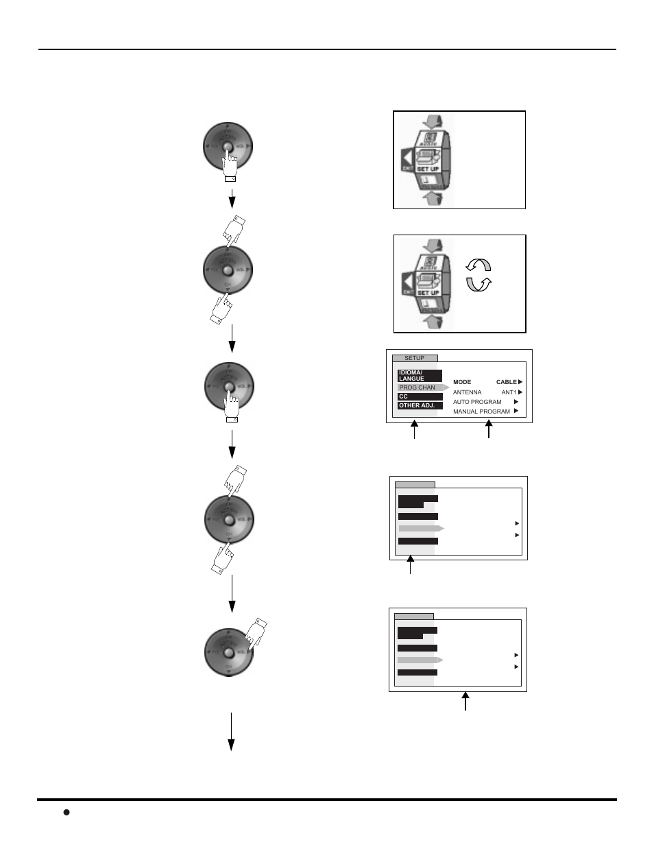 Roller guide menu navigation, Contd, 30 l | Oller, Uide, Avigation | Panasonic CinemaVision PT 53WX42 User Manual | Page 32 / 112