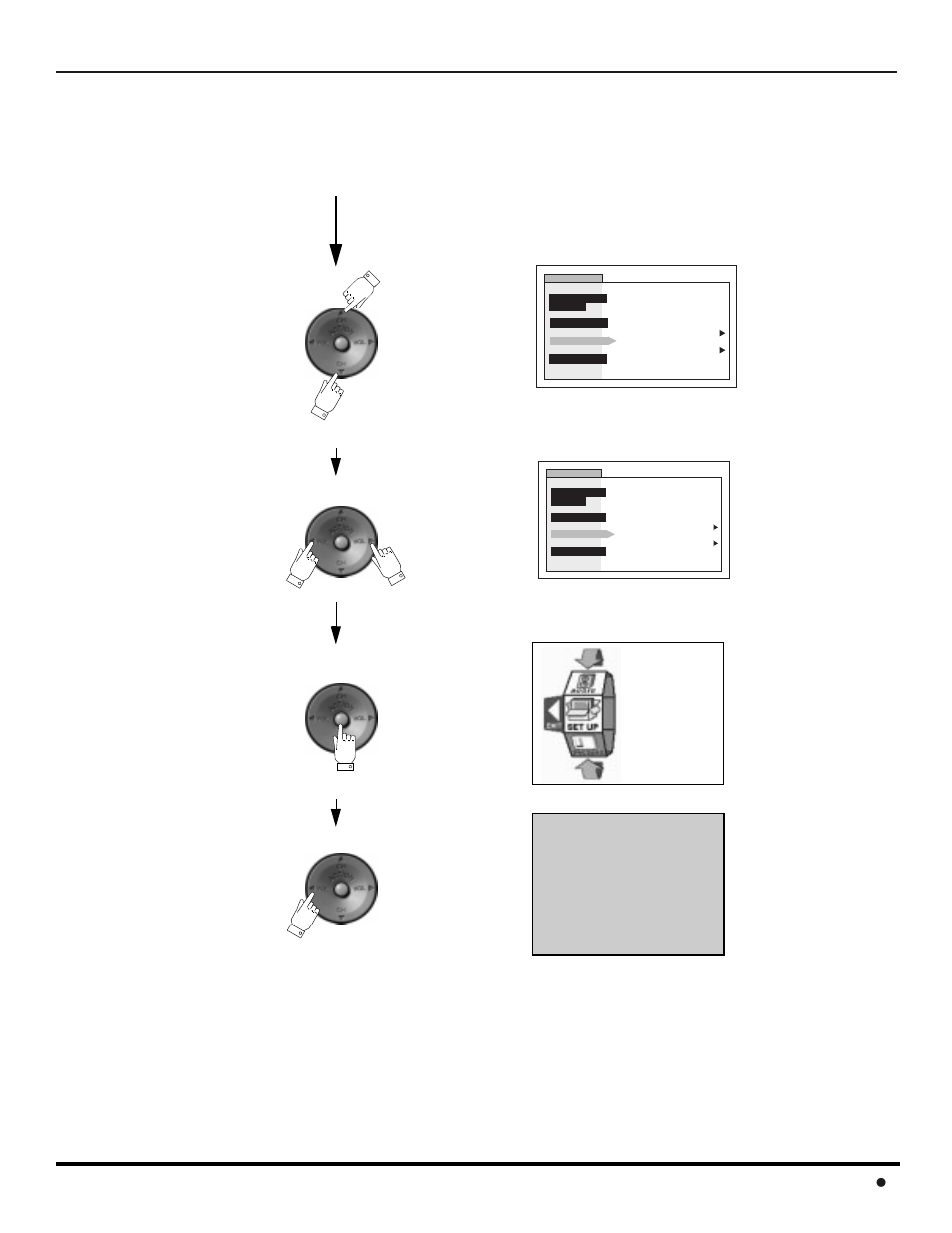 Contd, Roller guide menu navigation (contd.), Oller | Uide, Avigation 31 l | Panasonic CinemaVision PT 53WX42 User Manual | Page 33 / 112