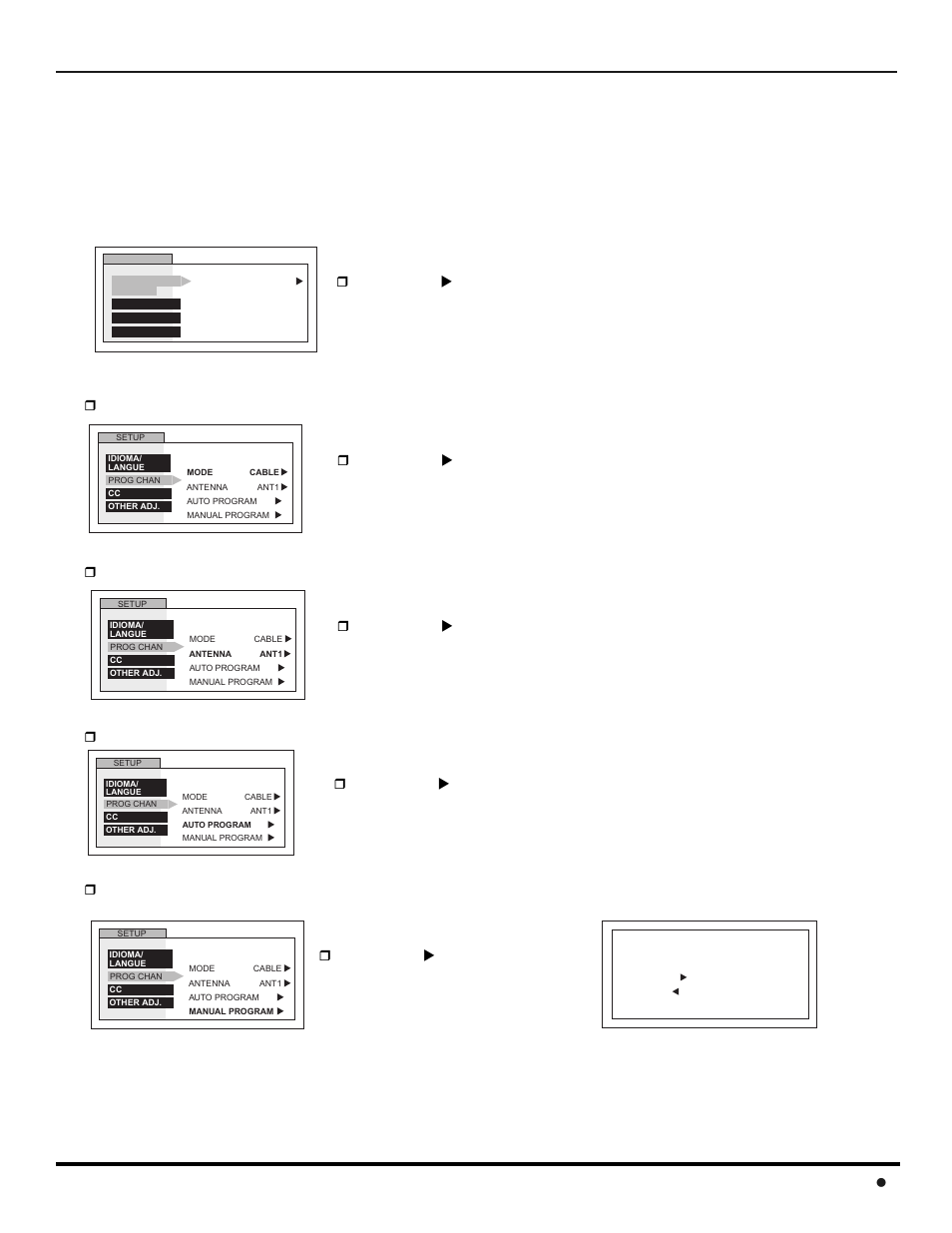 Icon menus operation, Roller guide icon menu operation, Set up | Oller, Uide, Peration 33 l | Panasonic CinemaVision PT 53WX42 User Manual | Page 35 / 112