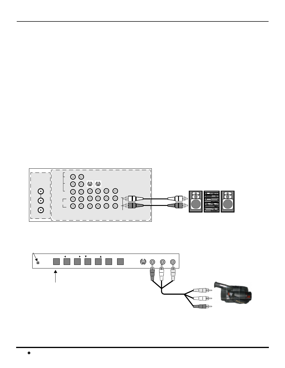 Conexion del amplificador de sonido (to audio amp), Panel de control frontal, Conexión del amplificador de sonido (to audio amp) | 10 l, Onexiones, Quipo, Pcional, Ajustes de sonido (audio), Procedimiento | Panasonic CinemaVision PT 53WX42 User Manual | Page 68 / 112