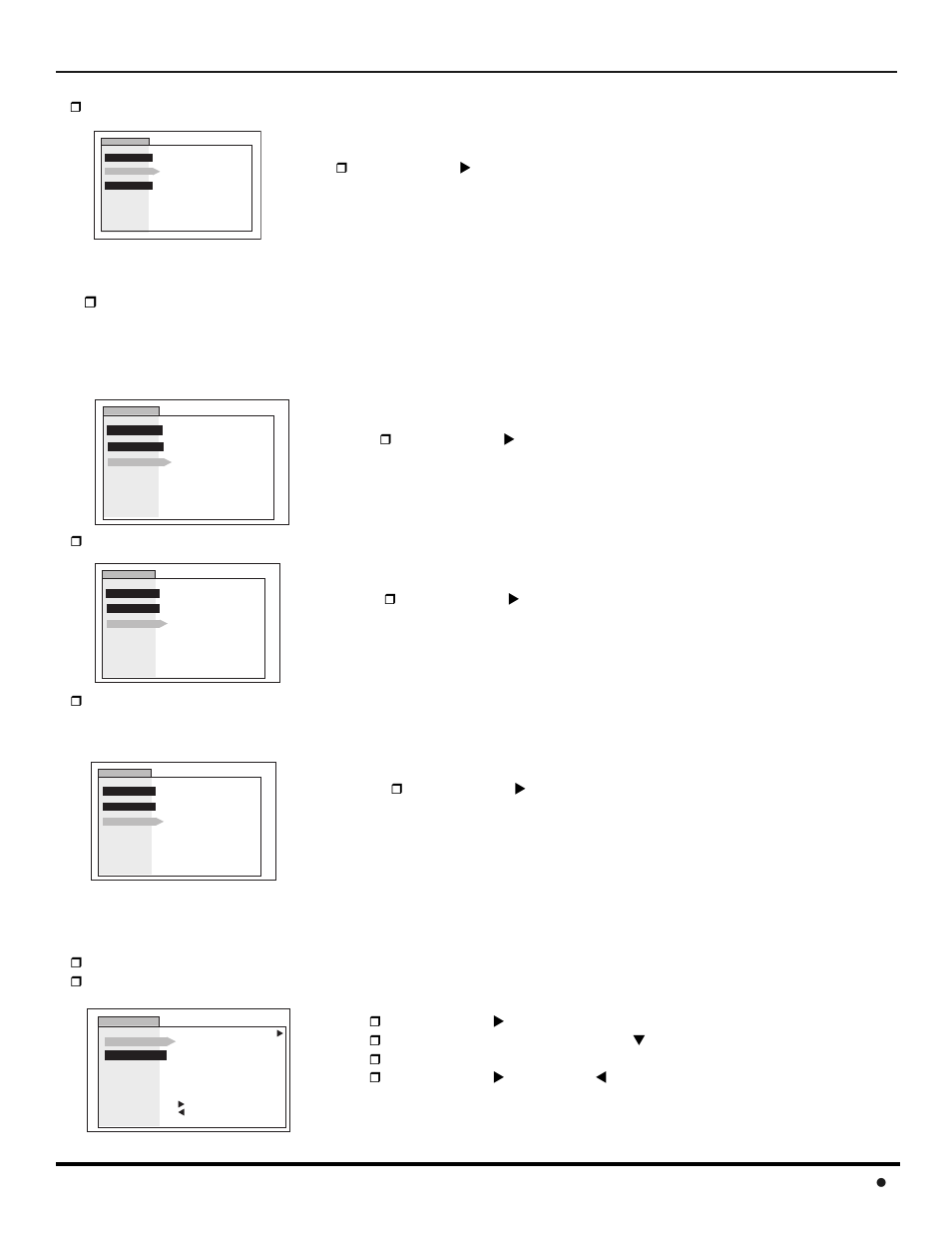 Canales, Peración, Guia | Giratoria 39 l otros aj1 (cont.), Otros adj2 | Panasonic CinemaVision PT 53WX42 User Manual | Page 97 / 112