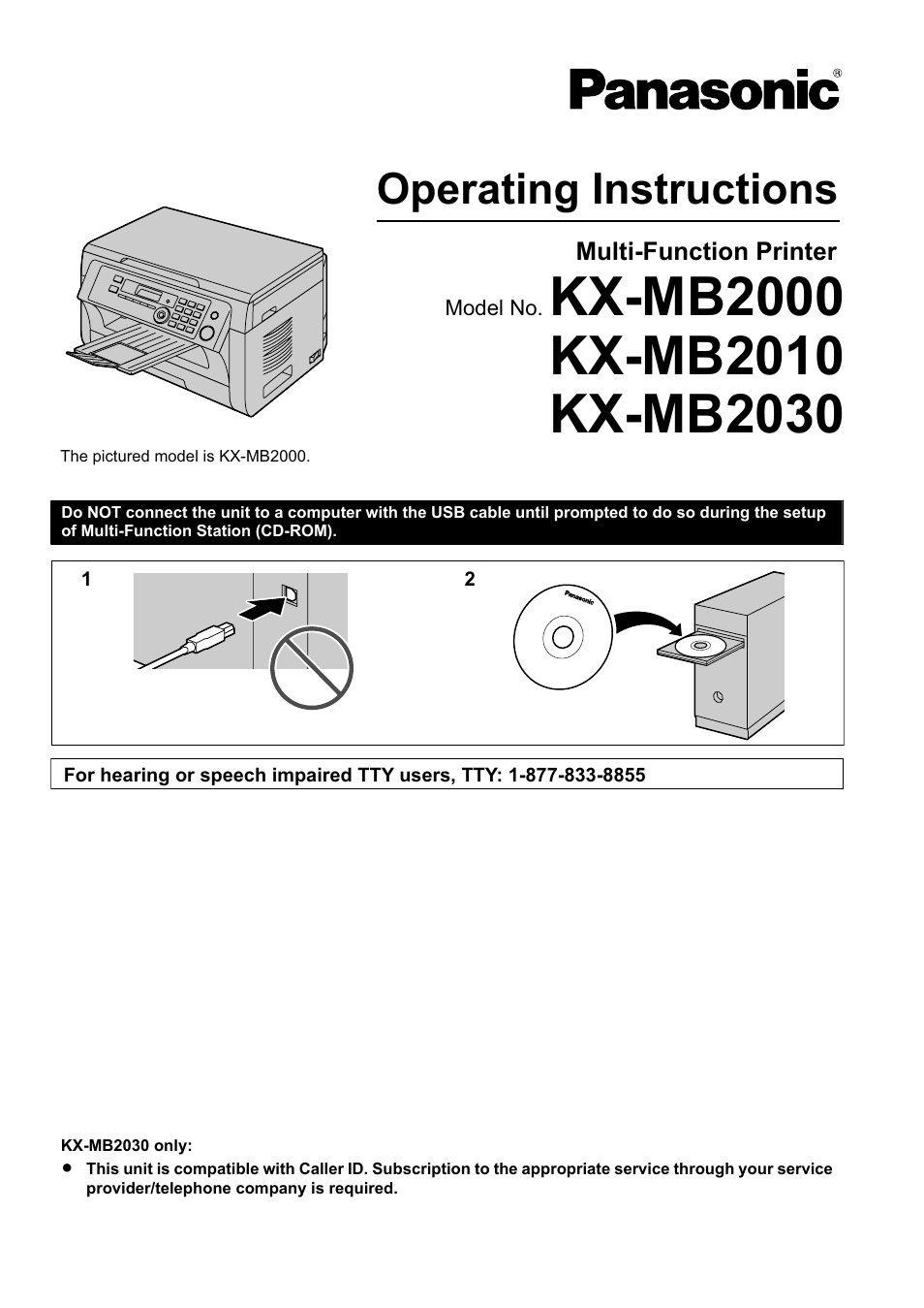 Panasonic CM0310DY0-CD User Manual | 116 pages