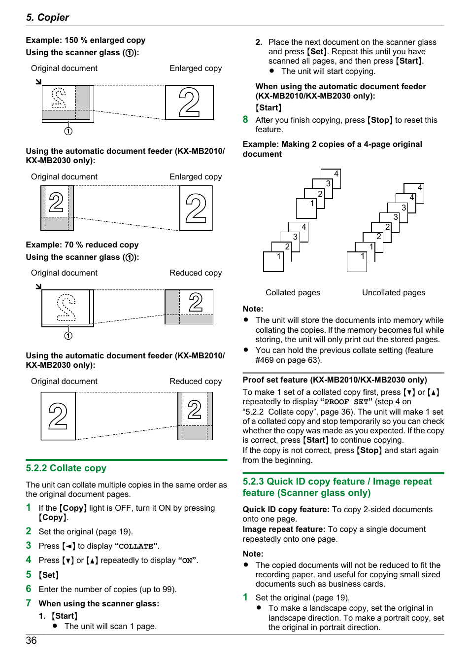 2 collate copy | Panasonic CM0310DY0-CD User Manual | Page 36 / 116