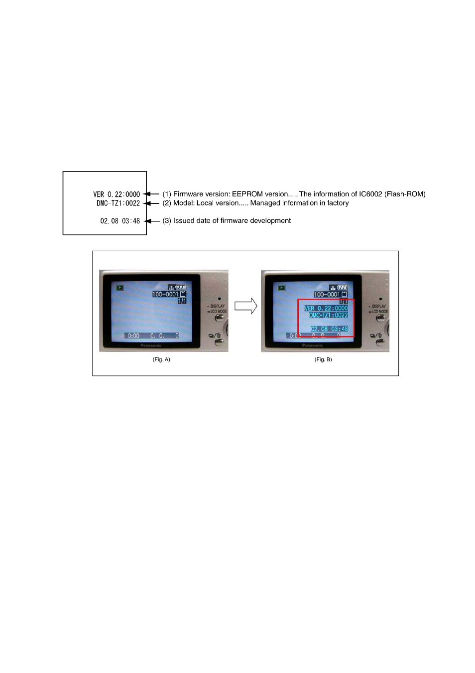 Confirmation of firmware version | Panasonic DMC-TZ1GK User Manual | Page 17 / 63