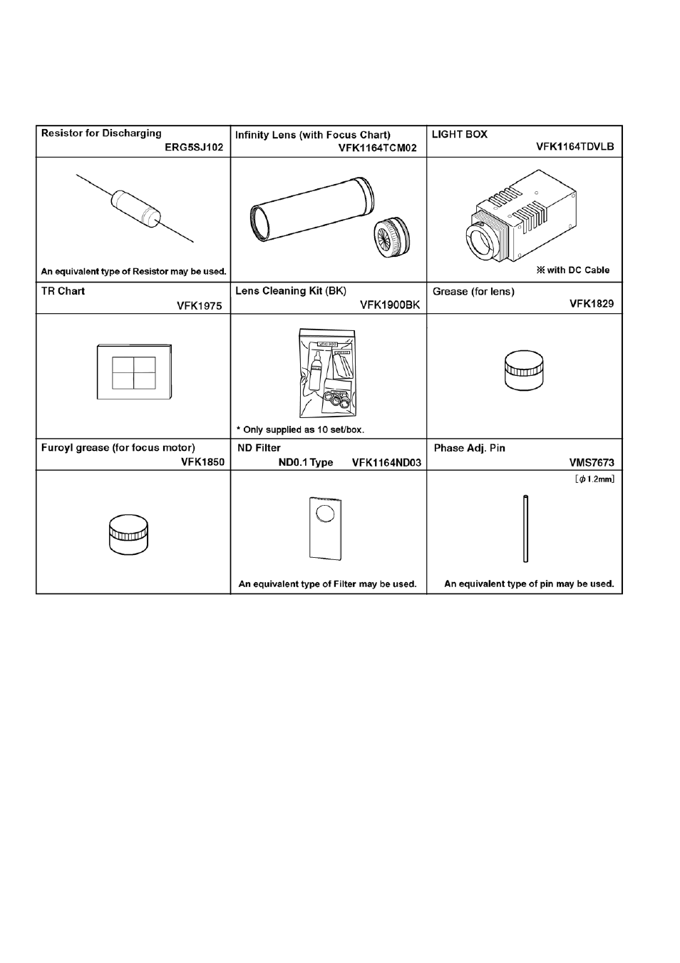 7 service fixture & tools | Panasonic DMC-TZ1GK User Manual | Page 18 / 63