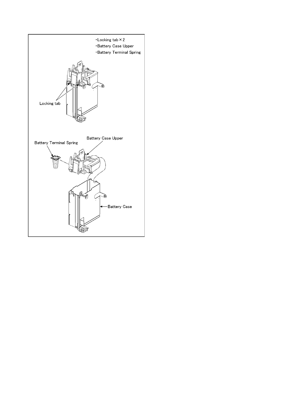 Disassembly procedure for the lens, Removal of the battery case | Panasonic DMC-TZ1GK User Manual | Page 27 / 63