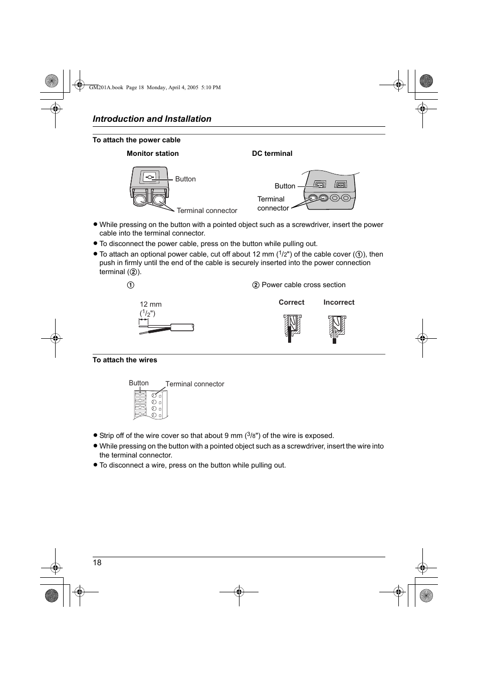 Panasonic VL-GM201A User Manual | Page 18 / 32