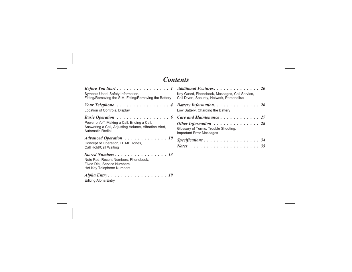 Panasonic EB-G520  EN User Manual | Page 3 / 40