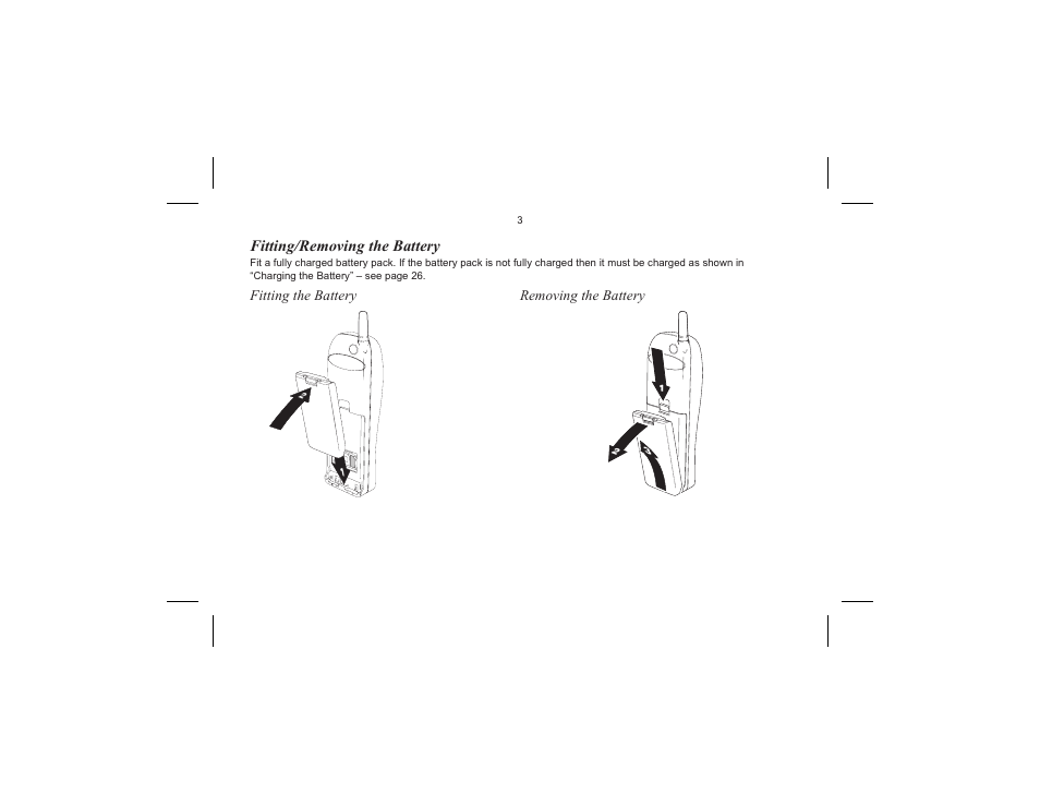 Fitting/removing the battery | Panasonic EB-G520  EN User Manual | Page 6 / 40